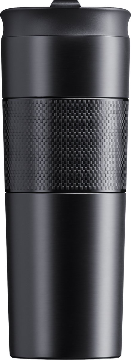 Electrox Zwart Thermofles - Premium Quality Tumbler -Travel Mug - Zwart - 500 ml - Thermosbeker met Lekvrij Deksel - Vacuüm - Dubbelwandig - Reisbeker - Roestvrij staal - Reisbeker - Thermobecher voor koffie en thee - Zwart Warm en Koud Houden – foto 4