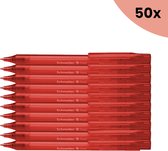 50x stylo à bille Schneider Fave M rouge