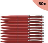 50x stylo à bille Schneider K15 rouge