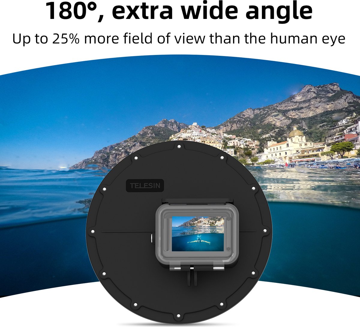 Telesin Waterdichte GoPro Dome thumbnail 3