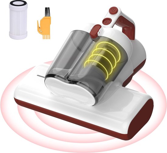 Dibea 15 kpa mite vacuum cleaner with UV-C light, 300 W handheld vacuum cleaner for mattresses, removes 99.99% of all allergies and bed bugs
