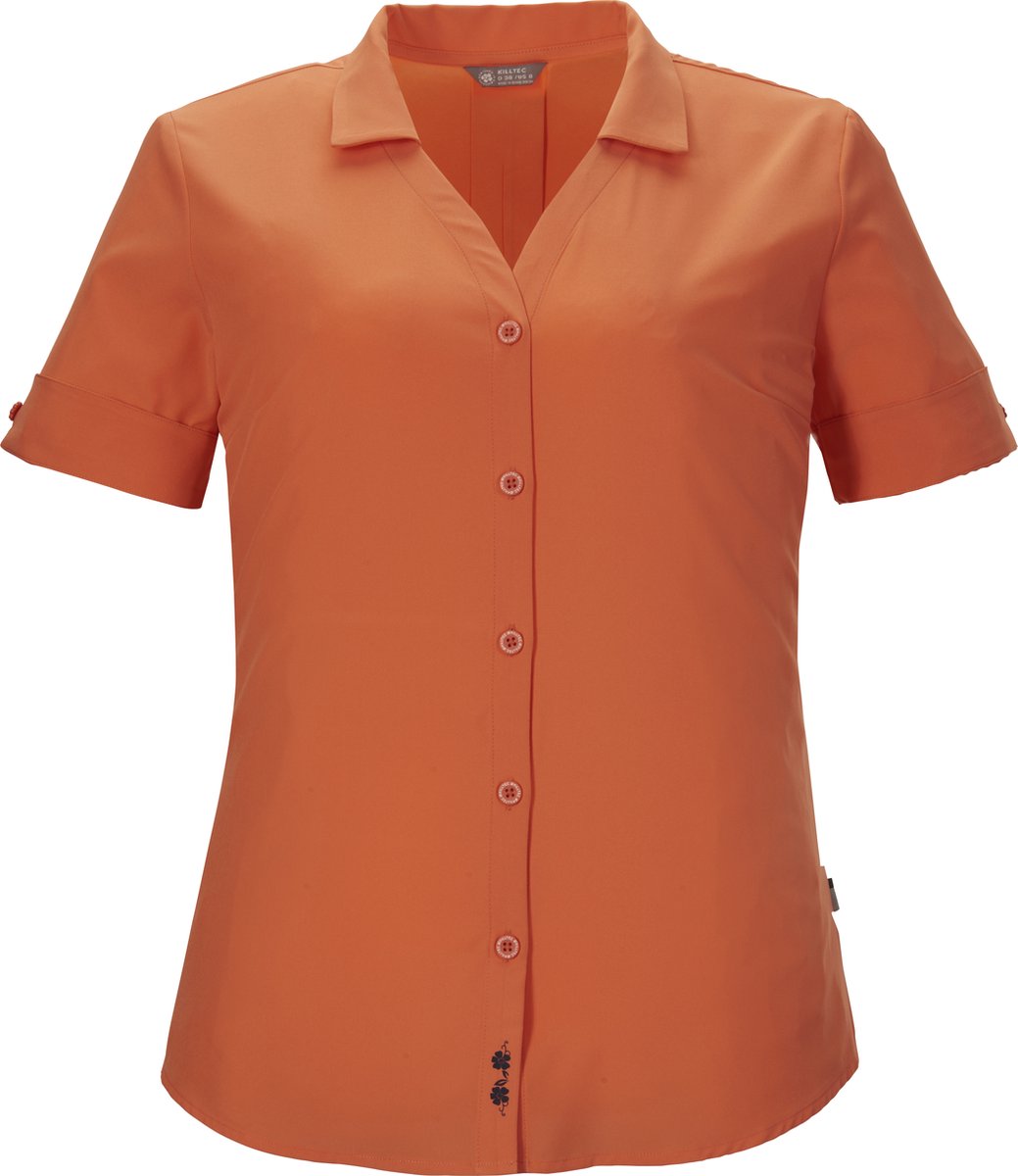 Killtec KOS 35 Women Woven Shirt Outdoorblouse Dames Korte mouwen Koralle