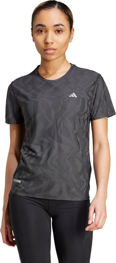 adidas Performance Ultimate HEAT.RDY Engineered Running T-shirt - Dames - Zwart- XL