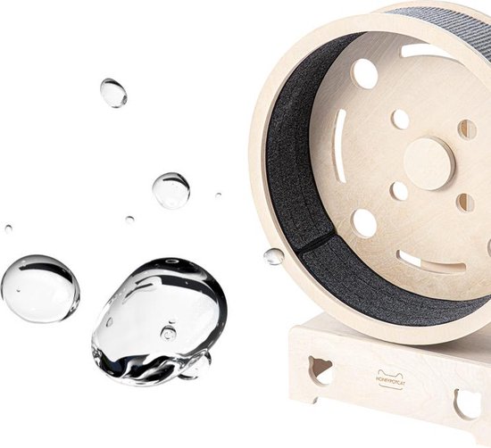 Roue d'exercice Chats - roue d'exercice pour chat - roue pour chat en bois de bouleau massif - taille M