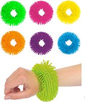 Funky Neon Puffer Ball - Squeeze Ball for Hand - Fidget Toy - 1 exemplaire - 10 cm