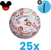 Mickey Mouse Lichtgewicht Speelgoed Bal - Kinderbal - 23 cm - Volumebundel 25 stuks - Inclusief Balpomp