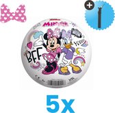 Minnie Mouse Lichtgewicht Speelgoed Bal - Kinderbal 23 cm - Volumebundel 5 stuks - Inclusief Balpomp