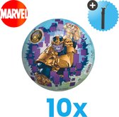 Marvel Avengers Lichtgewicht Speelgoed Bal - Kinderbal - 23 cm - Volumebundel 10 stuks - Inclusief Balpomp