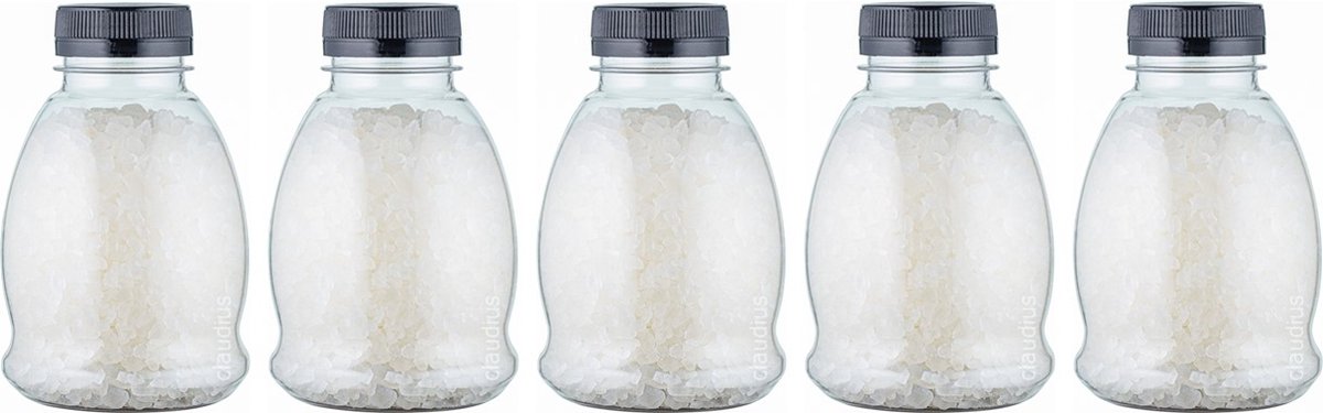 Goedkoopste Claudius Badzout Relaxing Moment - 375 gram - Fles met zwarte dop - Set van 5 stuks