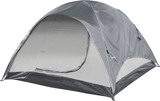Tent Bergeijk 213x213x130 cm grijs en beige — afbeelding 3