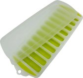 Without Lemon - 1 stuk - Siliconen IJsblokjes Vorm - 10 Staafjes - Ideaal voor Waterfles - Eenvoudig uit de vorm te halen - Kleur: Fel Groen
