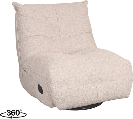 LABEL51 Take It Easy Fauteuil - Naturel - Boucle