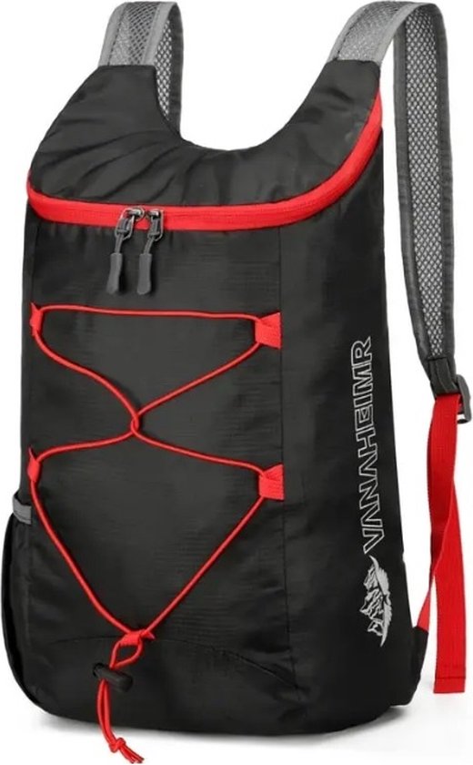 Rugzak 20 liter - Wandelrugzak - lichtgewicht - waterafstotend - ultralicht Backpack - Zwart