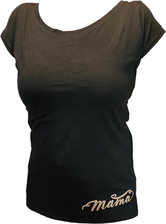 Schitterende Moederdag T-shirt met 'Mama' in Gouden Glitters: Laat Haar Stralen! Maat xl