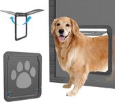 NOVOB® Hondenluik hordeur, Hondendeur binnendeur (42 x 37cm) - Geschikt voor middelgrote en grote honden