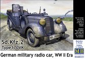 1:35 Master Box 3531 Mercedes-Benz 170 Kfz. 2 Type 170VK - Radio Car WWII Plastic Modelbouwpakket