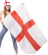 Smiffys - England Vlag - Wit/Rood