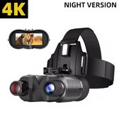 ShopEighty8 - Lunettes de vision nocturne - Infrarouge - Etanche - 4K - Safari - Marche - Chasse - Zwart