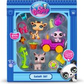 dieren Safari Pack – 3 dieren en accessoires – officiële licentie – speelgoedset schattige dieren – minifiguren dieren – speelgoed voor kinderen vanaf 4 jaar – BF00524