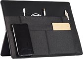 Beblau Housse Stand-Up 40 x 30 x 11 cm Organisateur Travail à domicile Solution accessoire, Student Travaillant à domicile | Portable | École, Maison, Collège | Accessoires de vêtements pour bébé de bureau à domicile | Super cadeau | Couleur : noir