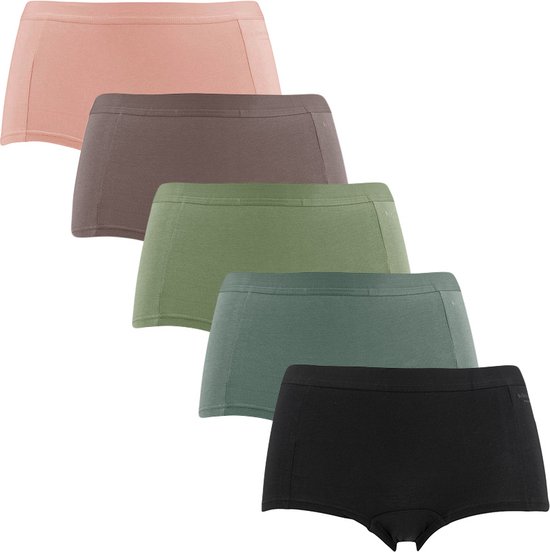 Mini short femme Björn Borg Core - boxers jambes courtes (pack de 5) - multicolore - Taille : XL