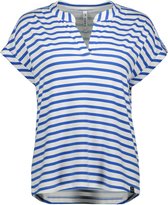Zoso T-shirt Margot T-shirt rayé 242 0016/1010 White/ Blue fort Taille Femme - L