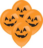 Amscan - Latex Ballonnen LED Pumpkin 27.5 cm (4 stuks) - Halloween - Halloween Decoratie - Halloween Versiering - Halloween Ballonnen