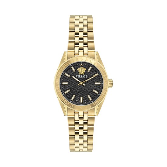 Versace V-Code VE8I00724 Horloge - Staal - Goudkleurig - Ø 36 mm