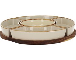 JENS Living Bits & Bites Bo Tapasset XL - 30 x 30 x 4,7 cm - Beige