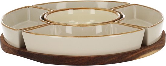 Coffret de rangement JENS Living Bits & Bites XL - 30 x 30 x 4,7 cm - Beige