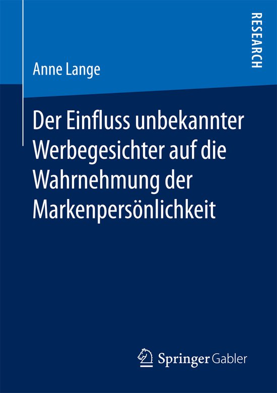 Der Einfluss unbekannter Werbegesichter auf die Wahrnehmung  ... - cover