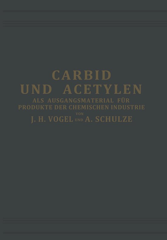 Carbid und Acetylen - cover