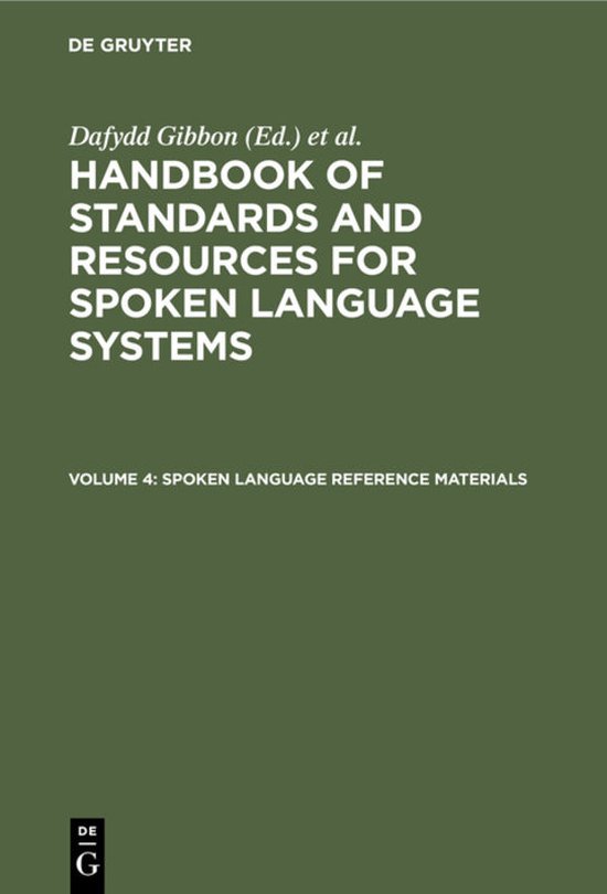 Spoken Language Reference Materials - cover