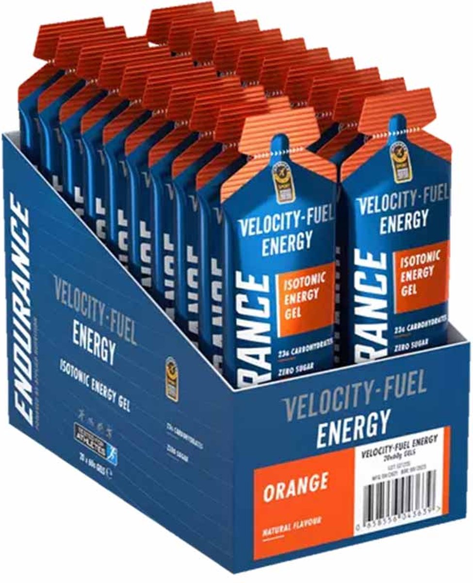 Goedkoopste Endurance Gels Energy 20x 60ml Orange