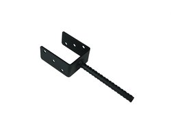 Wovar Instortanker Zwart voor 10 x 10 cm Palen U|anker | Per Stuk