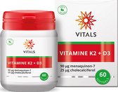 Vitals Vitamine K2 + D3 60 softgels - Een ideaal duo met een sterke synergetische werking