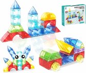 CNL Sight Magnetisch Speelgoed - bouwblokken 62 stuks -magnetische blokken- Constructie speelgoed - Magnetische Bouwset - Magnetic Tiles - Magnetische tegels - Magnetic blocks - Montessori Speelgoed (3 jaar-8 jaar)