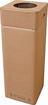 Kartonnen vuilnisbak/afvalbak Afvalbox van karton, hoog 97 cm, 130 liter (herbruikbaar) voor afvalscheiding: rest, plastic, papier, PMD, bekers en GFT