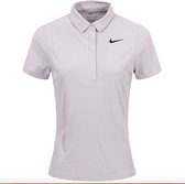 Nike Dames Polo Dri Fit ADV Tour SS Platinum