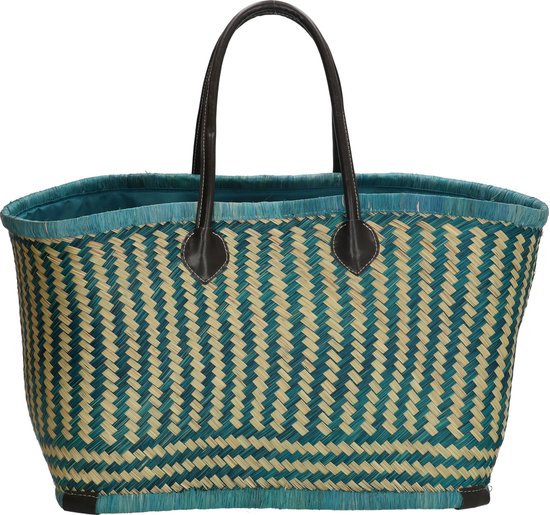 PE Florence Bozaka Rieten Mand turquoise