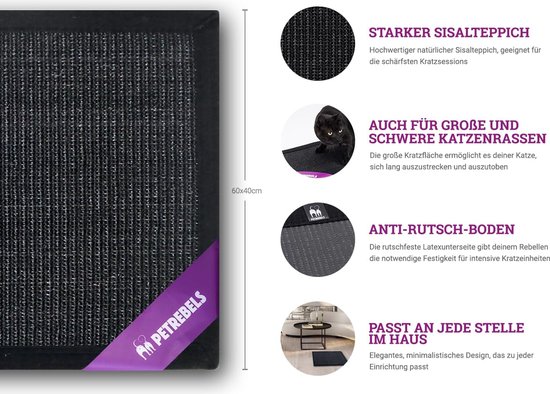 HEMOTON Non-slip Kattenloopband Mat Duurzame Krabbestendige