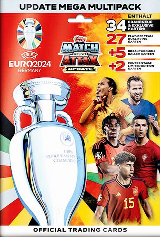 Topps/Merlin UEFA EURO 2024 Trading Cards Update Mega Multipack Trading cards