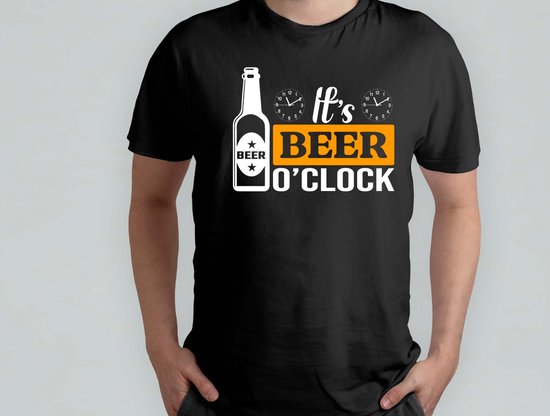 Foto: It s beer o clock t shirt beer funny hoppyhour beermenow brewscruise craftybeer proostpret biermenu biertocht bierfeest