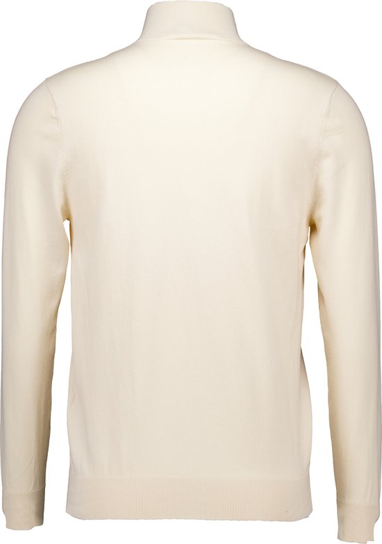 Profuomo - Half Zip Pullover Luxury Ecru - Heren - Maat M - Modern-fit