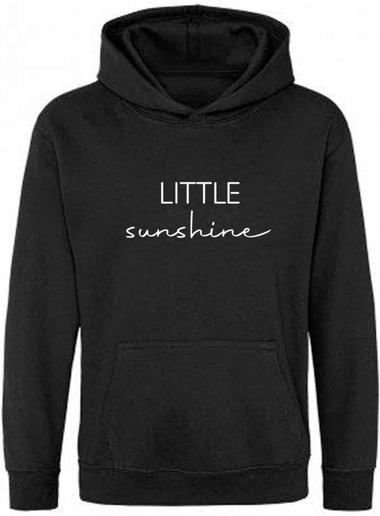 Be Friends Hoodie - Little sunshine - Kinderen - Zwart - Maat 12-13 jaar