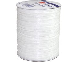 RAYON RAFFIA WHITE WIT 100-m-Spule / ballon bolduc / afbreekbaar