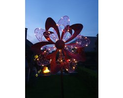 Solar Led verlichting Luxform LED windmolen zonne-energie doorsnee 85cm