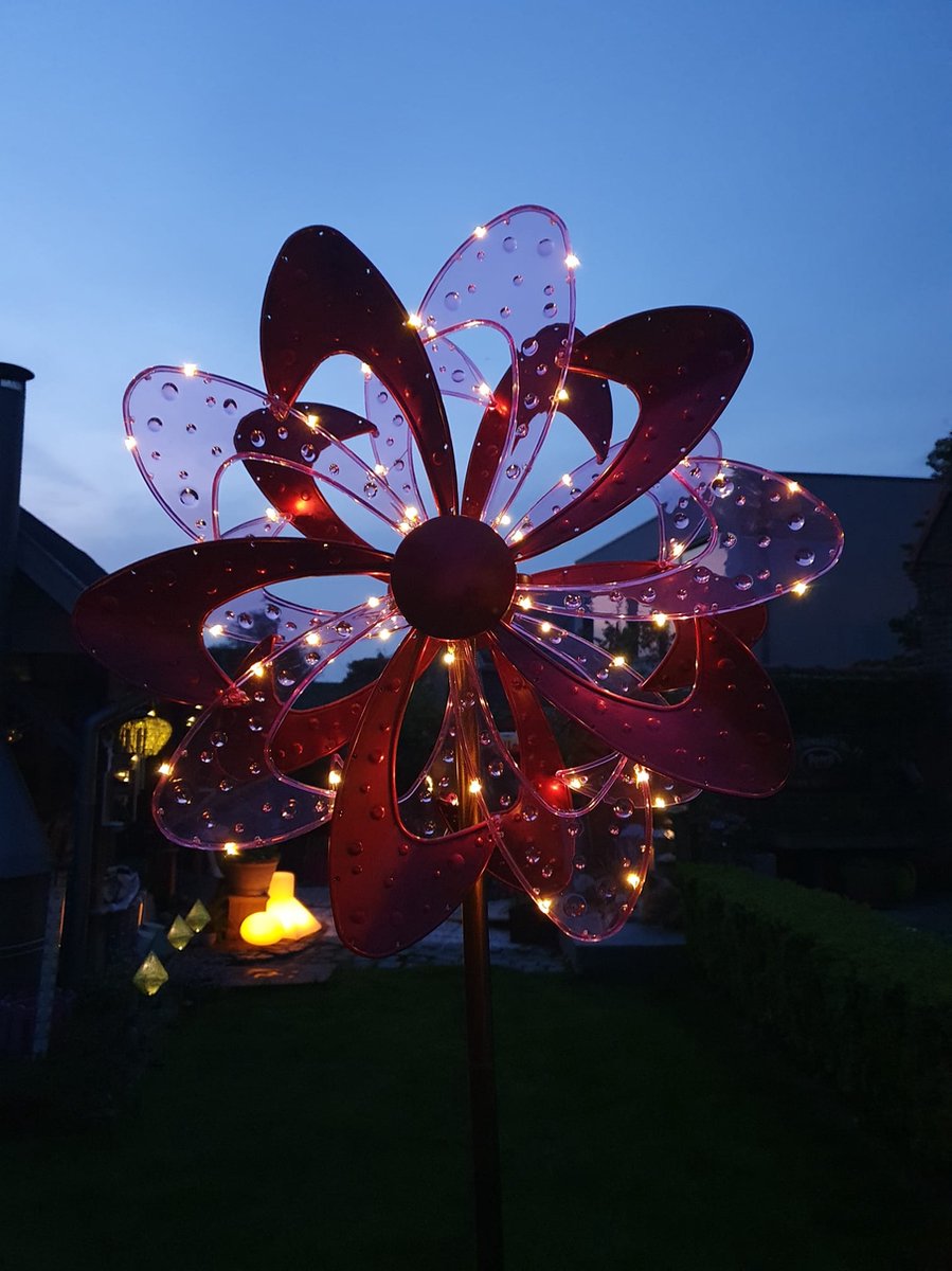 Solar Led verlichting Luxform LED windmolen zonne-energie doorsnee 85cm