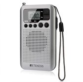 Retekess TR106 Mini Radio Portable FM AM Radio met Sleeptimer Timing Boot Vergrendelknop Walkman Ingebouwde Luidspreker 35 mm Hoofdtelefoonaansluiting