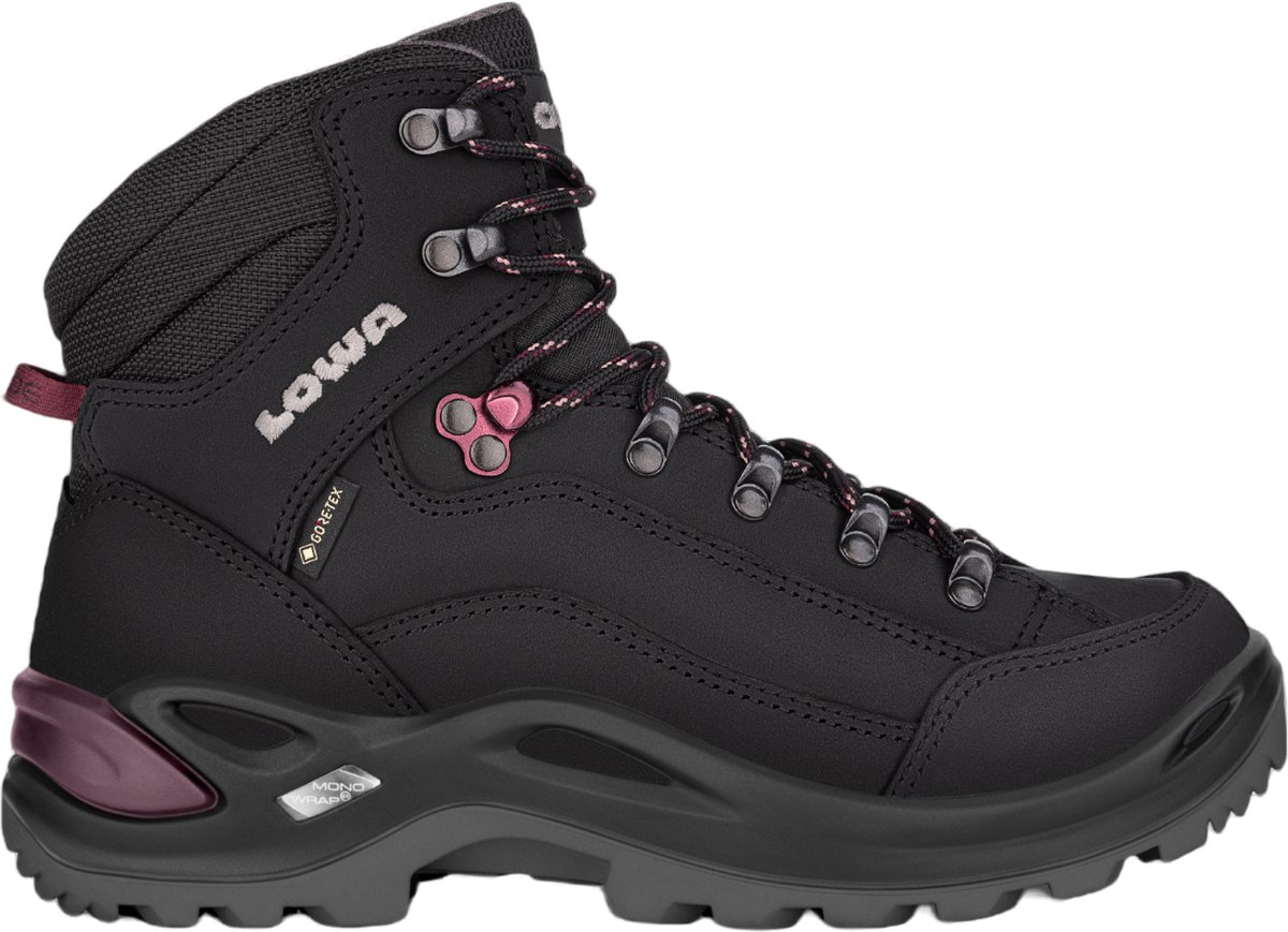 Lowa Renegade GTX® Mid Ws Wandelschoenen Dames Prune 41.5 Zwart